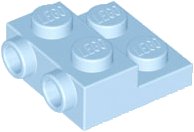 LEGO part Plate, Modified 2 x 2 x 2/3 with 2 Studs on Side 99206