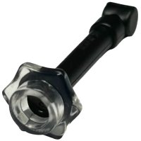 Minifigure, Utensil Wand with Molded Trans-Clear Stud Pattern in nero, numero pezzo LEGO 102498pb01