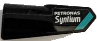 LEGO part Technic, Panel Fairing #21 Very Small Smooth, Side B with White 'PETRONAS Syntium' and Dark Turquoise Stripe Pattern (Sticker) - Set 42165 11946pb104