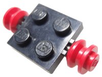 LEGO onderdeel Plate, Modified 2 x 2 with Red Wheels 122c01