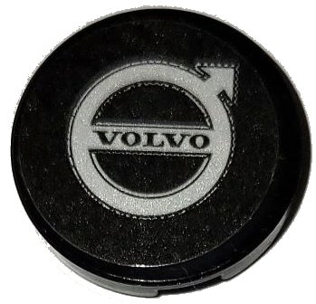 LEGO part Tile, Round 2 x 2 with Bottom Stud Holder with VOLVO Logo Pattern (Sticker) - Set 42114 (14769pb543)