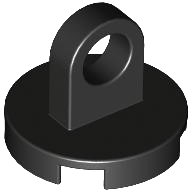 Tegel, Rond 2 x 2 met Til Ring Dun, LEGO onderdeelnummer 2376