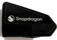 LEGO part Technic, Panel Fairing # 7 Very Small Smooth Short, Side A with White 'Snapdragon' and Logo Pattern (Sticker) - Set 42165 2387pb006