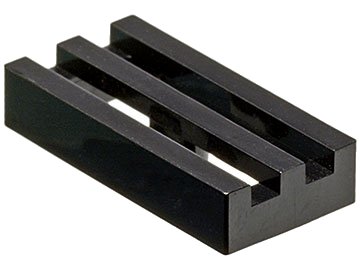 LEGO onderdeel Tile, Modified 1 x 2 Grille without Bottom Groove / Lip (2412A)