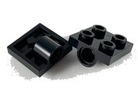 LEGO part Platta, Modified 2 x 2 with Pin Hole 2444