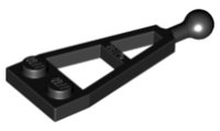 LEGO part Platte, modifiziert 1 x 2 mit langem Schlepphaken 2508