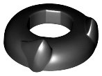 LEGO part Minifigure, Headgear Head Top with Ears 25264