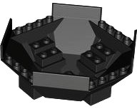 LEGO onderdeel Cockpit 10 x 10 x 4 Octagonal with Axle Hole 2618