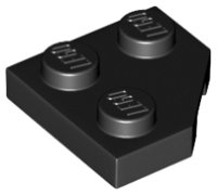 LEGO part Wedge Plate 2 x 2 Cut Corner 26601