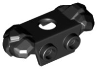 LEGO part Armadura de Minifigura Hombrera de Roca con 2 Studs Traseros 27169