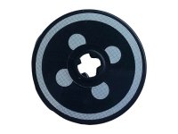 LEGO part Technic, Disk 3 x 3 with Circular Stripe and Four Dots Headlight Pattern (Sticker) - Set 42110 2723pb085
