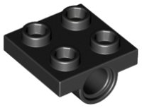 LEGO onderdeel Plate Special 2 x 2 with 2 Pin Holes 2817