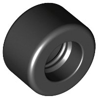 LEGO part Tyre 14 x 9 Smooth Small Wide Slick 30028