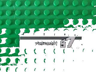 LEGO part Brick 1 x 6 with 'FIRE GHOST' and '57' Pattern Model Right Side (Sticker) - Set 8165 (3009pb160r)