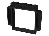 LEGO onderdeel Deur, Frame 2 x 8 x 6 Zwenkbaar met Onderste Inkepingen 30101