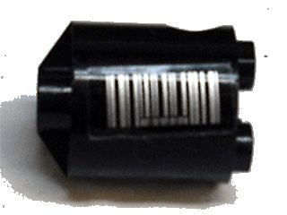 LEGO part Brick, Round 2 x 2 x 2 Robot Body with Barcode Pattern on Both Sides (Stickers) - Set 7711 (30361pb007)