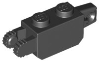 LEGO onderdeel Scharniersteen 1 x 2 Vergrendeling met 1 Vinger Verticaal Uiteinde en 2 Vingers Verticaal Uiteinde, 9 Tanden 30386