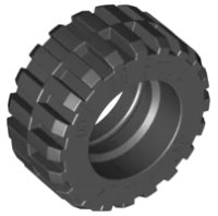 Pneumatico 30.4 x 14 Offset Battistrada, numero pezzo LEGO 30391