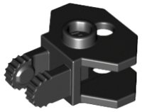 LEGO onderdeel Hinge 1 x 2 Locking with 2 Fingers, 9 Teeth and Tow Ball Socket 30396