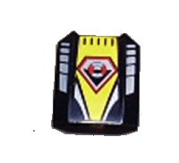LEGO part Schräge, Curva 2 x 2 Labbro con Motivo Logo Guardia Costiera su Sfondo Giallo 30602pb023