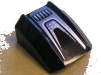 LEGO part Schräge, Curva 2 x 2 Labbro con Motivo Nero e Argento (Adesivo) - Set 8132 30602pb047
