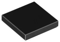 Fliese 2 x 2 in schwarz, LEGO Teilenummer 3068