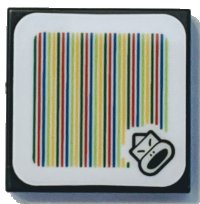 LEGO part Tile 2 x 2 with Super Mario Scanner Code Boss Sumo Bro Pattern (Sticker) - Set 71388 3068pb1844