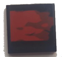 LEGO part Fliese 2 x 2 mit Rot und Dunkelrot abgenutztes Rechteck Muster (Aufkleber) - Set 70908 3068pb1953