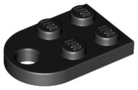 LEGO part Platte, Modifiée 2 x 3 avec Trou 3176