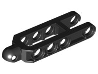 LEGO part Technic, Bras de Direction 6.5 x 2 avec Douille à Rotule de Remorquage Arrondie, Chanfreinée 32195b