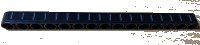 LEGO onderdeel Technic, Hefarm Dik 1 x 15 met Witte Lijnen op Zwarte Achtergrond Patroon (Sticker) - Set 42078 32278pb035