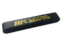 LEGO onderdeel Technic, Liftarm Thick 1 x 7 with Yellow 'LIFTING SERVICE' Pattern (Sticker) - Set 42108 32524pb047