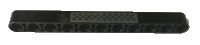 LEGO onderdeel Technic, Liftarm Dik 1 x 11 met Middelgrote Zwarte Cirkels Loopplaat Patroon (Sticker) - Set 42082 32525pb024