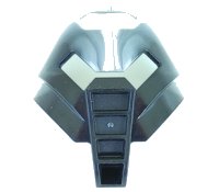 LEGO onderdeel Bionicle Mask Huna with Marbled Pearl Light Gray Pattern 32573pb01