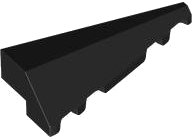 LEGO part Brick Wedged, Sloped 2 x 5 Right 3505