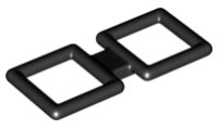 LEGO part Stange 2 1/4 x 5 1/4 doppelte Quadrate (BrickHeadz Brille Quadrat) 35366