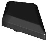 LEGO part Kachel, modifiziert 1 x 2 Diamant 35649