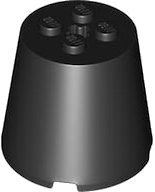 LEGO part Cone 4 x 4 x 3 with Axle Hole 3569