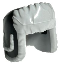 LEGO onderdeel Minifigure, Headgear Ushanka Hat with Molded Light Bluish Gray Fur Lining Pattern 36933pb05