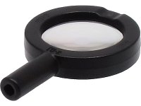 LEGO onderdeel Minifigure, Utensil Magnifying Glass Thick Frame and Hollow Handle with Trans-Clear Lens 38648c01