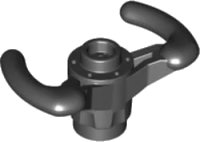 Technic, Steering Wheel Pilot's Yoke in schwarz, LEGO Teilenummer 40001