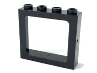 LEGO part Window 1 x 4 x 3 Train - Hollow Studs 4033