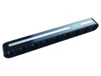 LEGO onderdeel Technic, Liftarm Thick 1 x 9 with Land Rover Logo and Silver Stripe Pattern (Sticker) - Set 42110 40490pb053