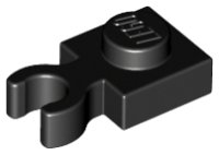 LEGO onderdeel Plate, Modified 1 x 1 with Open O Clip Thick (Vertical Grip) 4085d