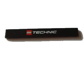 LEGO onderdeel Tile 1 x 8 with LEGO TECHNIC Logo Pattern (Sticker) - Sets 8043 / 8053 (4162pb081)