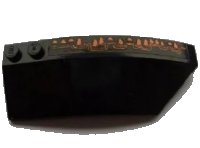LEGO onderdeel Wedge 8 x 3 x 2 Open Right with Long Orange Claw Pattern (Sticker) - Set 8076 41749pb009