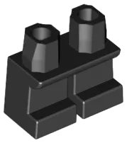 Jambes Court en noir, numéro de pièce LEGO 41879