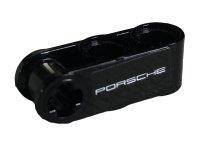 LEGO onderdeel Technic, Axle and Pin Connector Perpendicular 3L with 2 Pin Holes with 'PORSCHE' Pattern Model Right Side (Sticker) - Set 42096 42003pb001R