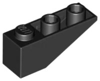 Schrägstein, Umgekehrt 33 3 x 1 in schwarz, LEGO Teilenummer 4287
