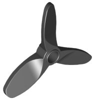 LEGO onderdeel Propeller 3 Blade 5.5 Diameter 4617